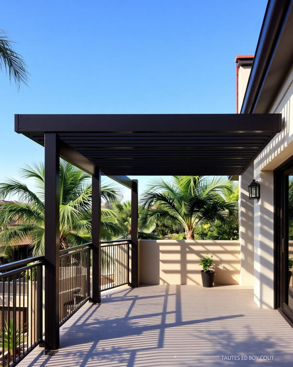 Pérgola louver de aluminio