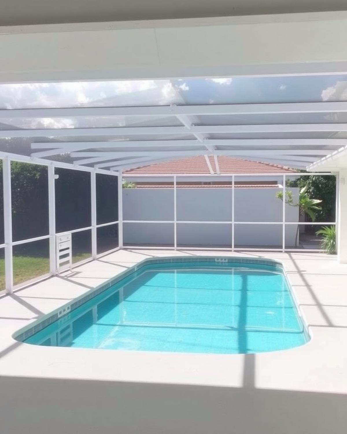 Screen enclosure de piscina